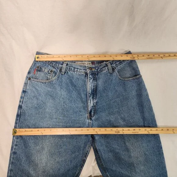 BUGLE BOY 750 Vintage Unisex Baggy Tapered Easy Fit Size 38W 32 IN Exc. Condit. - Picture 14 of 16